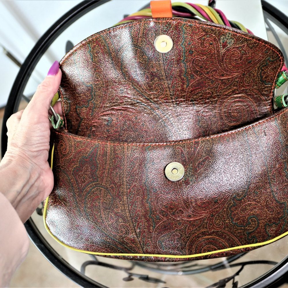 SOLD ETRO Multi-color Paisley Purse - Picture 13 of 16